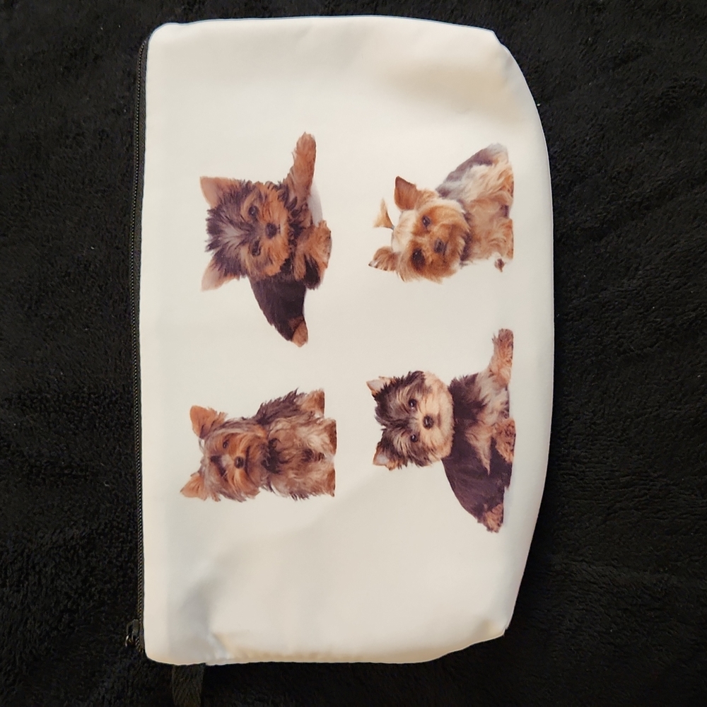 NEW- Cosmetic Bag, Storage Bag- Dogs, Yorkies